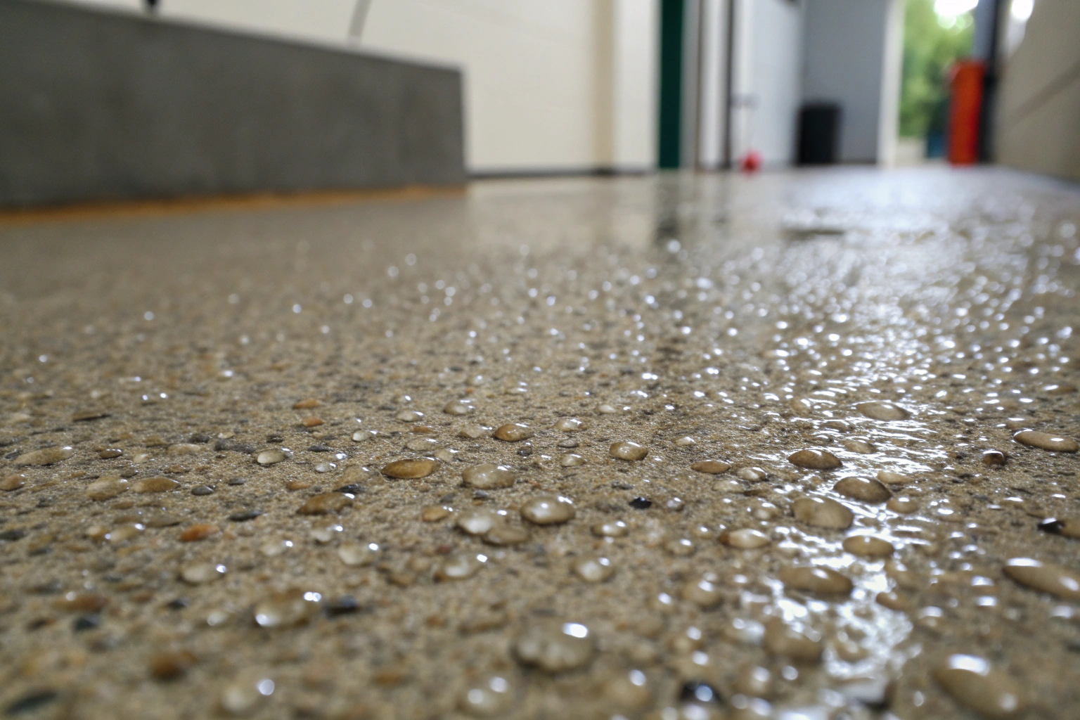 close-up-of-textured-epoxy-floor-surface-with-wate
