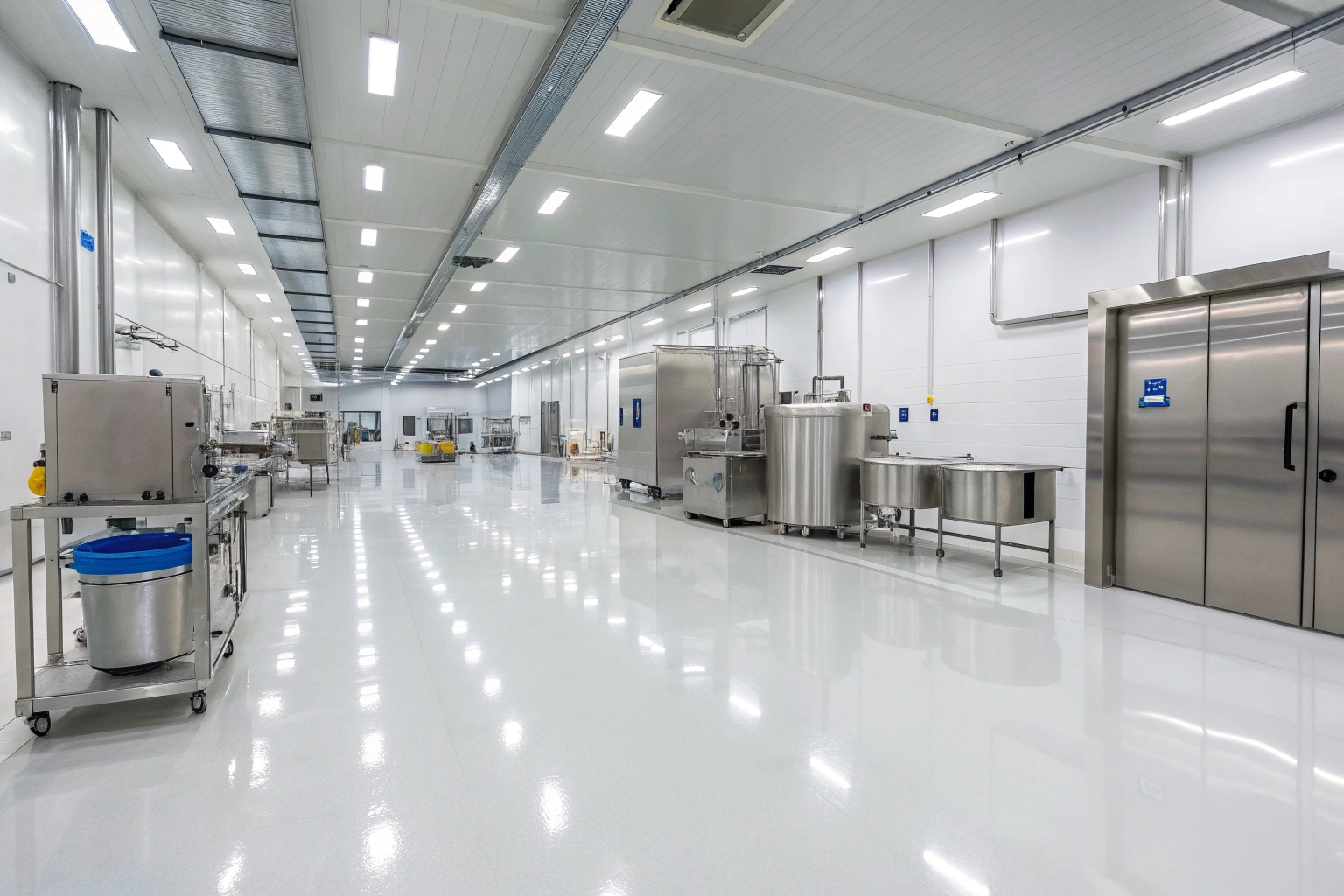 Food-safe epoxy flooring installation for Coniston industrial kitchen