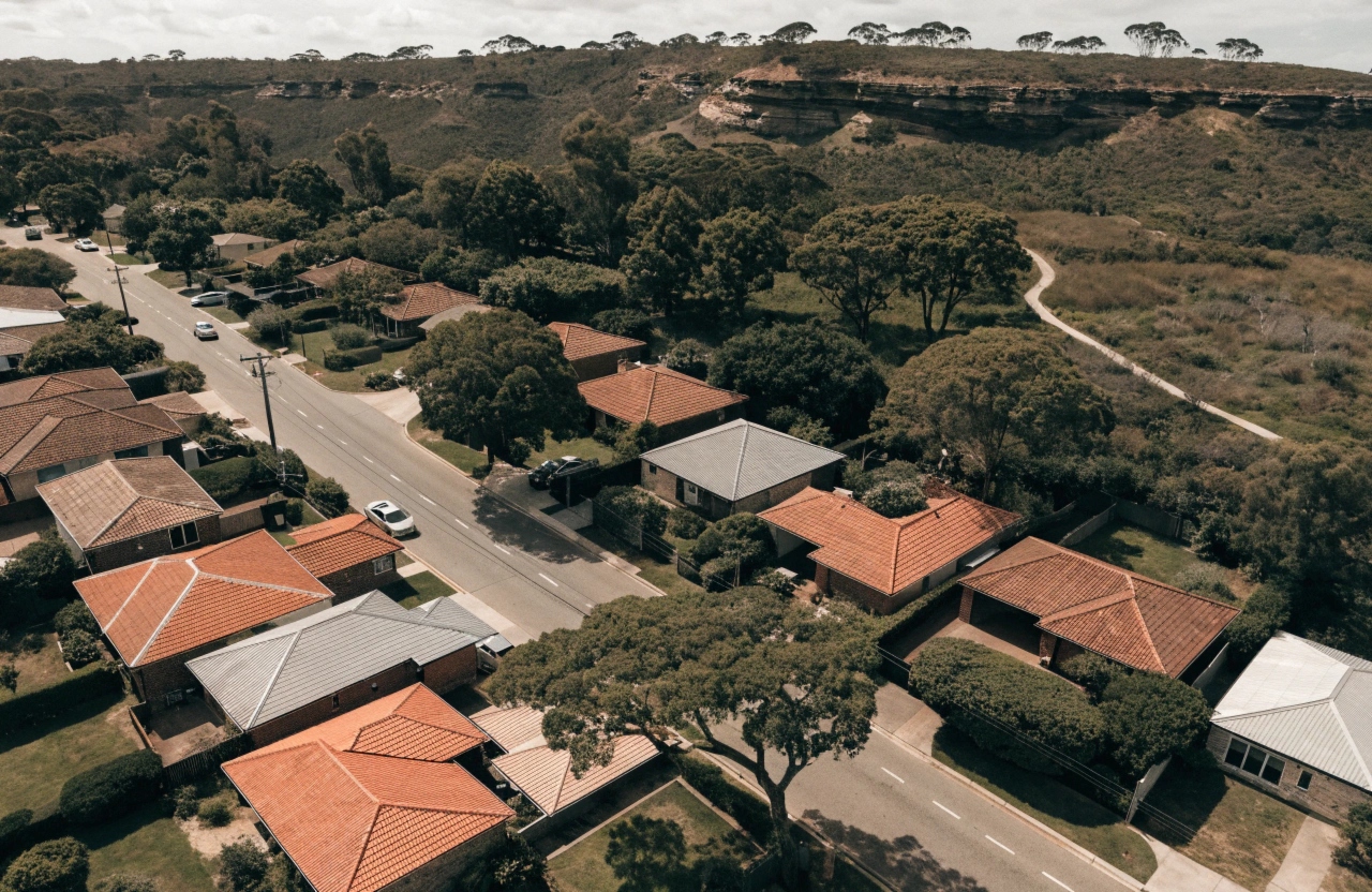 Residential street in Kiama Downs NSW showing coastal Illawarra suburban housing